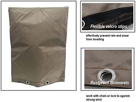 Backflow Preventers Protection, 30W x 24H inch Outdoor Pipe Insulation Cover Backflow Winter Cover Insulated Cover Pouch for Winter Pipe Freeze Protection Water Sprinkler Valve Box Controller - Image 3