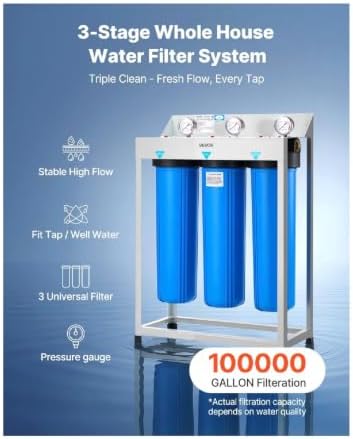 3-Stage Whole House Water Filtration System – Sediment, Chlorine & Odor Reduction - Image 4