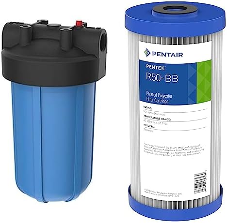 Pentair Pentek Big Blue Filter Housing and Sediment Water Filter Bundle | R50-BB by PENTAIRPENTEK