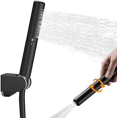 BESy Handheld Shower Head Sprayer Shower Wand Hand Shower Showerhead Black by BESy