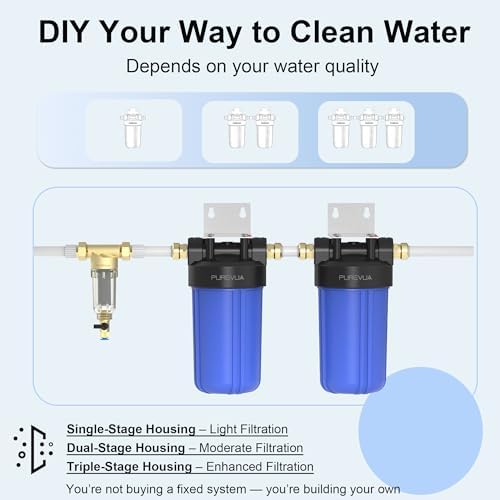 PWB10 Whole House Water Filter Housing Blue, Fits 10” x 4.5” Big Filters - Image 6