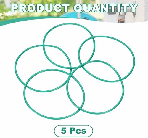 HARFINGTON 5 Pcs Fluorine Rubber O-Rings 74mm OD 69.2mm ID 2.4mm Width Round Sealing O Ring Seal Gasket for Industrial Engines Plumbing Faucet Hose Automotive - Image 3
