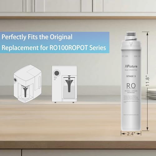 RO100ROPOT Series RO Fliter Replacement Cartridge Compatible with Bluevua RO100ROPOT, RO100ROPOTUV Series Water Filter, 2-Year Replacement Cartridge, 3rd Stage (1 Pack) - Image 2