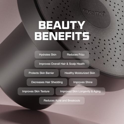 Filter Me IRL Filtered Shower Head - Removes Chlorine, Hard Minerals & Harmful Substances - Reduces Hair Fall, Acne & Breakouts - Improve Skin & Hair Health, Premium Water Pressure Showerhead | Black - Image 3