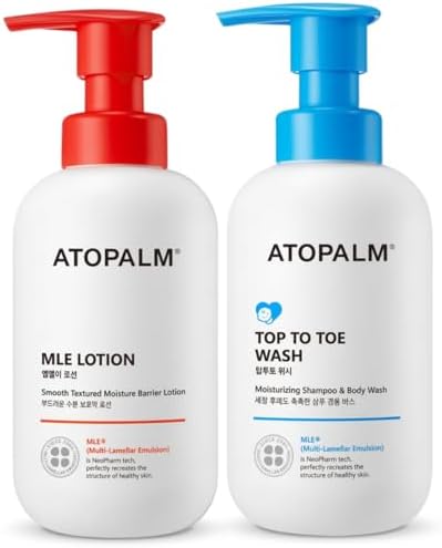 ATOPALM MLE Lotion and Top to Toe Baby Wash Bundle by ATOPALM