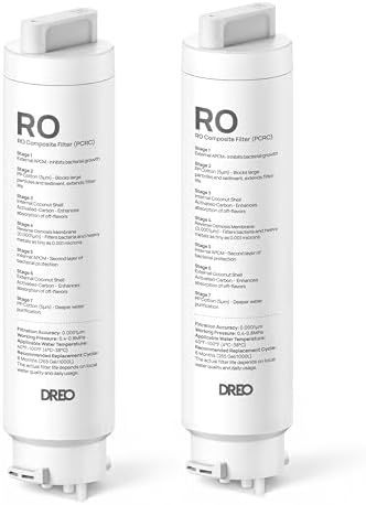 DREO 2-Pack Reverse Osmosis Water Filter, RO Water Filter 112/113/114/115 by Unknown