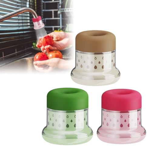 Faucet Water Filter,Splash Proof Softener Parts,Detachable Leak Proof F́aucet Mount Sink Purifier for Kitchen Shower Home Hotel Restaurant Apartment (Green) - Image 3