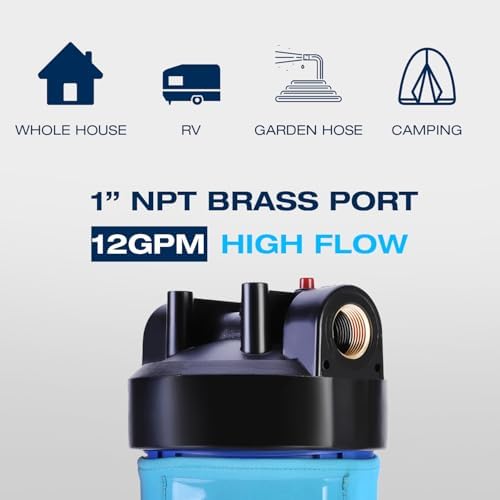 H&G lifestyles RV Iron Water Filter for Well Water Garden Hose Filter - Image 3