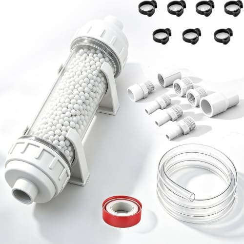 804000074 Condensate Neutralizer Kit for Rinnai Tankless Water Heater & Boiler, 1" FNPT Condensate Neutralizer with Calcite Media, Neutralizes Acidic Condensate, Includes Mounting Bracket & Fittings by Unknown