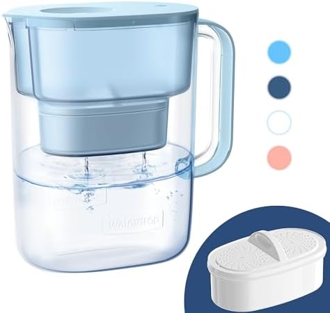 Waterdrop PT-07B Water Filter Pitcher, 10-Cup, NSF Certified, Blue by Waterdrop