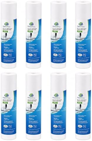 CFS 1 Micron Sediment Prefilter for EC110 EV9534-40 EV9534-12 - 8 Pack by CompleteFiltrationServices