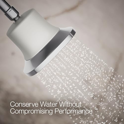 KOHLER 37722-G-CP Cinq Square Single-Function Filtered Showerhead, Five-Layer Filtration, 1.75 GPM, Contemporary Design, Easy to Clean, Polished Chrome - Image 4