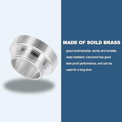 uxcell Faucet Aerator Adapter, M30 Male to M22 Male with Washer, 14mm Length - Image 4