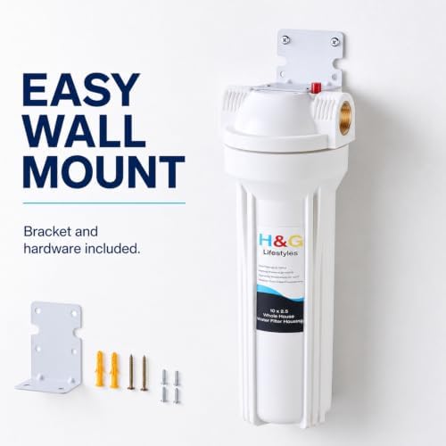H&G Lifestyles Garden Hose Water Filter Housing 10" x 2.5" - Image 4