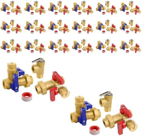 20-Set GUOFIS Tankless Water Heater Service Valve Kit,FIPx FIP(TOOL028-20) by GUOFIS