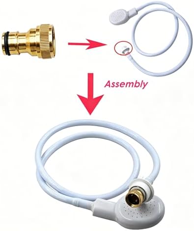 3.28Ft Quick-Connect Sink Spray Rubber Hose,Sink Hose Attachment for Faucet - Image 6