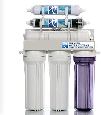 Reverse Osmosis Water Filter System DUAL OUTLET RO/DI | 100 GPD Drinking/Aquarium NTF by Premier+Water+Systems