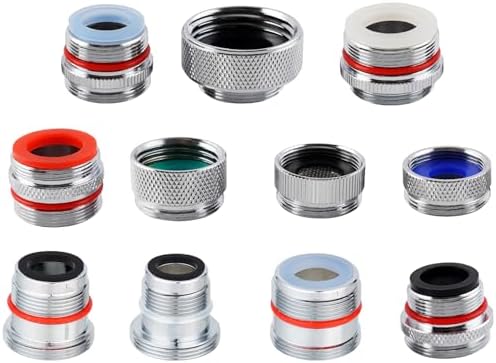 11pcs Faucet Adapter Kit, Brass Faucet Aerator Adapter Set Male Female by Greatcomfortathome
