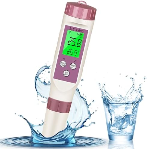 PH Meter 7-in-1 Tds Meter/Salinity Tester/pH Meter/EC Meter/Orp Meter/S.G Meter/Temp ph Tester Digital,PH Meter for Water 0.01pH Accuracy,Tds Meter with ATC. by Unknown