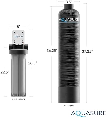 Aquasure Serene Lite Whole House Salt-Free Water Conditioning Descaler System with Triple Purpose Pre-Treatment Filter (800,000 Gallons Salt-Free System) - Image 7
