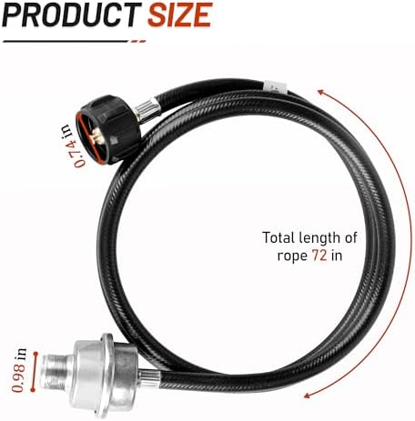 F273699 Propane Fuel Filter with 6FT Hose for Buddy Series - Image 2