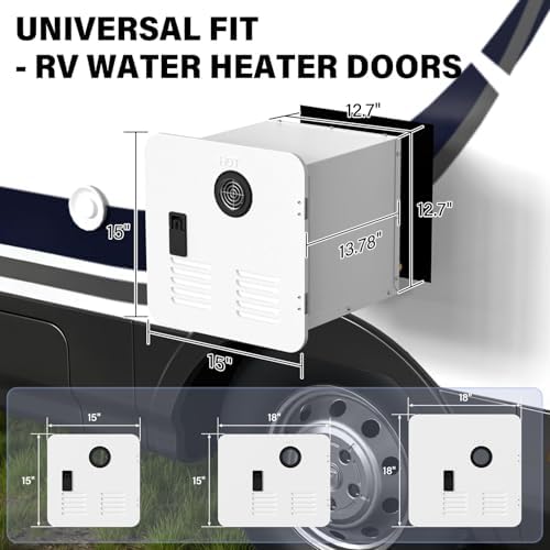 15 x 15 Inches RV Water Heater Door,RV Water Heater Replacement Cover Panel - Image 4