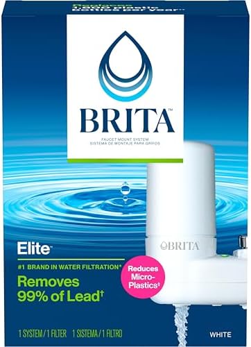 Brita Elite White Faucet Water Filter System, 1 Filter by Brita