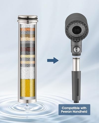 2 Pack Upgrade Replacement Filters Compatible with PWERAN Handheld Shower Head, Removes Chlorine, 304 Stainless Steel - Image 3