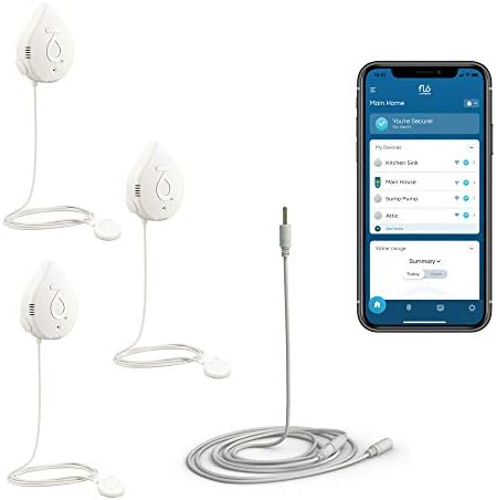 Moen Flo Detector 3-Pack with 6-ft Leak Sensing Cable, 920-005, 920-006 by Moen