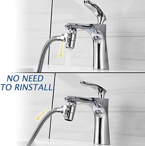 Sink Sprayer Hose Attachment for Faucet, Faucet Head Replacement with 5 Adapters, 59" Hose and Holder - for Feminine Hygiene, Baby Diaper Cleaning & Pet Bathing - Image 6