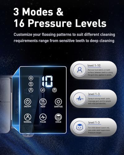MySmile LP233 Pro Countertop Water flosser w/UVC Light, Display & Heater - Image 4
