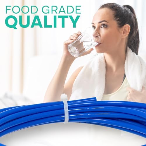 Metpure 1/4" OD LLDPE RO Tubing, 25 ft, Blue - Image 5