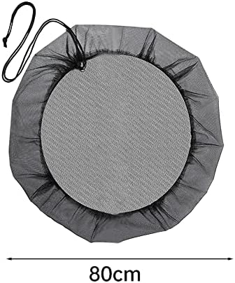 Mesh Cover for Rain Barrels with Drawstring, Water Collection Buckets Tank Protector, Water Collection Buckets Cover for Outdoor Garden, 31.5 Inch Diameter - Image 7