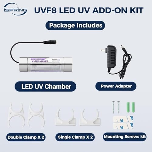 iSpring UVF8 LED UV Water Filter for Under Sink Water Filter & RO Systems - Image 3