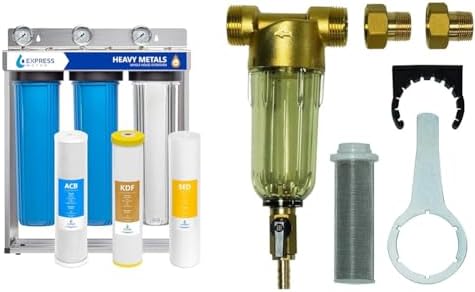 Express Water 3-Stage Heavy Metal Water Filtration System Bundle with Whole House Sediment Water Filter by Unknown