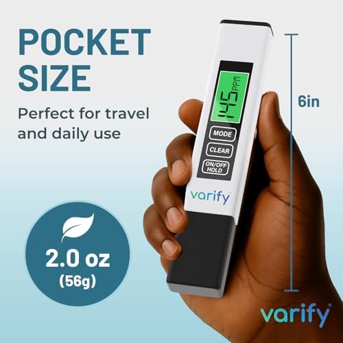 Varify TDS Meter Digital Water Tester for Drinking Water Instant 4in1 Test - Image 5