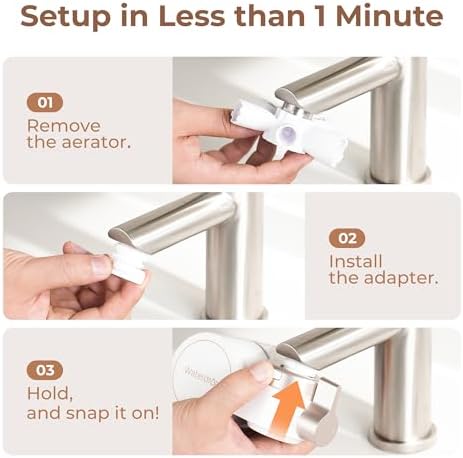 Waterdrop BFT1 Skincare Bathroom Sink Filter, Water Filter for Sink Faucet - Image 6