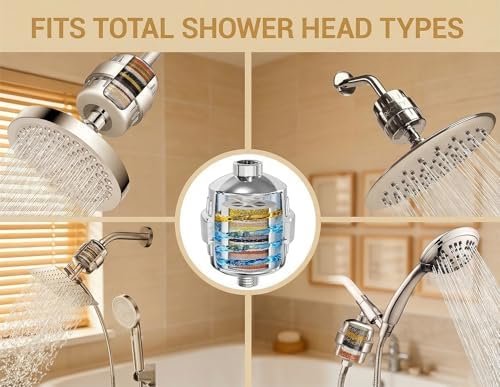 25-Stage Shower Filter with Enhanced KDF, Reduces Scale Buildup, Revitalizes Hair, Skin & Nails. Softens Hard Water, Removes 99% Lead, Chlorine, Fluoride & Harmful Chemicals. High-Output Flow, Chrome - Image 3