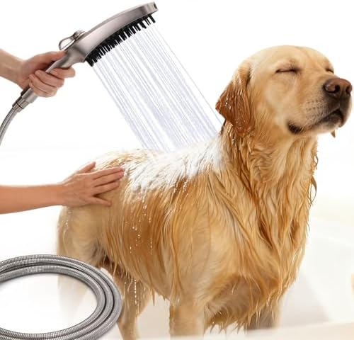 G-Promise 3Mode Dog Shower Attachment with Pause Mode Indoor & Outdoor Use by G-Promise