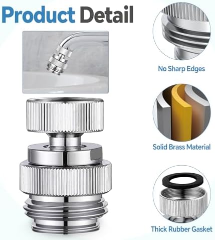 Sink Faucet Adapter Kit Swivel Aerator Adapter - Image 6