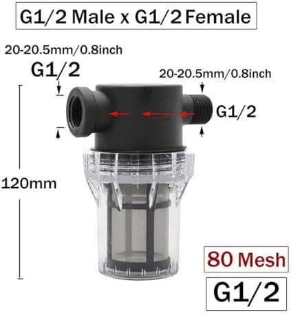1Pcs IBC Tank Tap Adapter Filter 1/2 3/4 1inch Male Female Threads Water Screen S60 Thread Nipple 1000L Rain Barrel Fitting(10) - Image 2