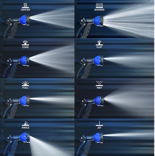 VIKING Garden Hose Nozzle with 8 Spray Patterns for Washing Cars - Image 4