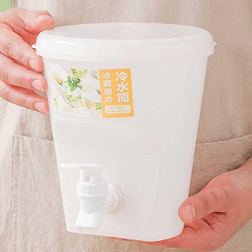 Generic 0.9 Gallon Fridge Beverage Drink Dispenser with Leak-proof Spigot, 2024 New Plastic Cold Drink Juice Beverage Dispenser Jug for Party Drink, Iced Tea, Lemonade, White - Image 6