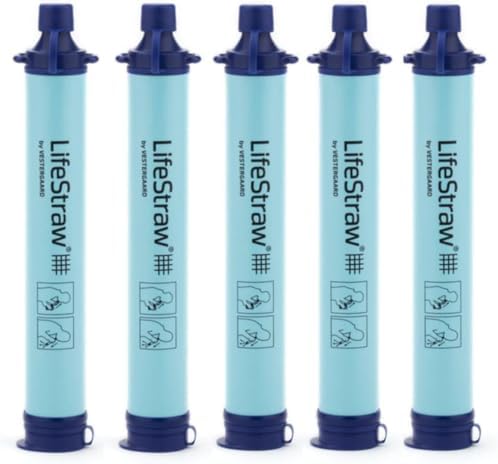 LifeStraw Personal Water Filter for Hiking, Camping, Travel, and Emergency Preparedness, Blue (Pack of 50) by Unknown