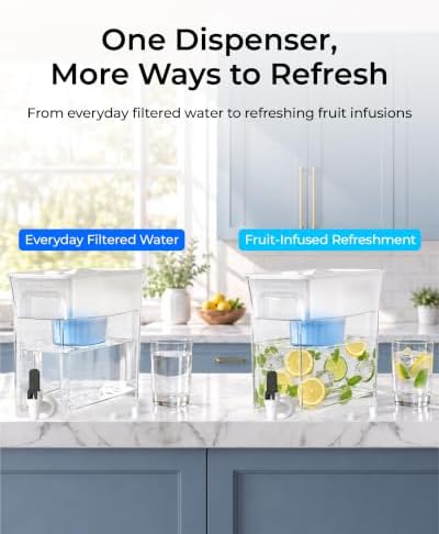 Waterdrop WFD-40W-L-A Water Filter Dispenser, Alkaline Filtration, White - Image 5