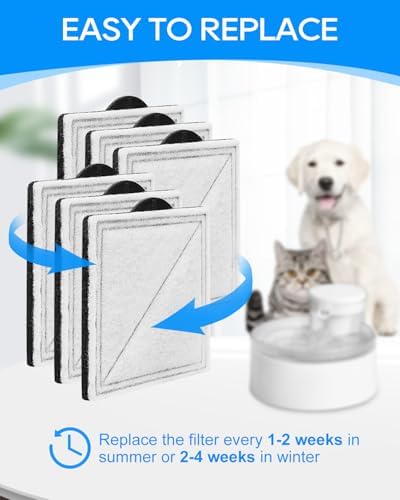 6Pack Cat Fountain Filter Compatible with PetSafe Outlast Ion-X Viva - Image 5
