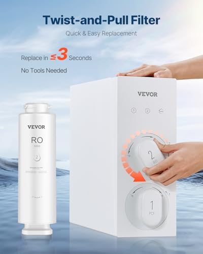 VEVOR Reverse Osmosis Filter, 10-Layers RO Water Filter Replacement, Compatible with SS-003 600 GPD Under Sink Water Filter, 24 Months Reverse Osmosis Filter Cartridge, Reduces Lead, Chlorine, Rust - Image 5