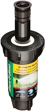 Rain Bird 1802HEVN15 HE Professional Pop-Up, Full Circle, 8-15 Feet, 2" by RainBird