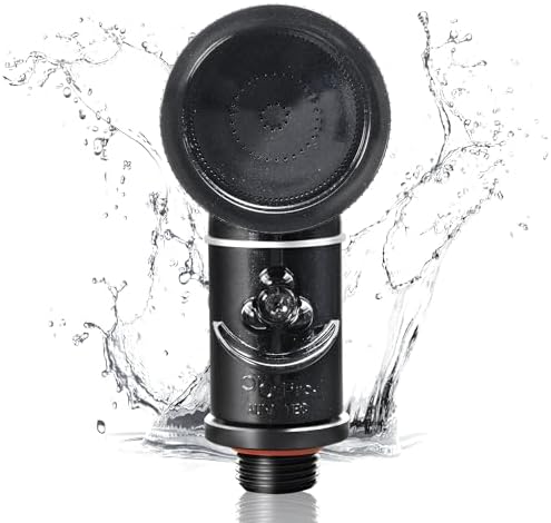Purebble Pro – Professional Microbubble Shower Head for Hair Salons, Pet Salons, and Home Baby Care | High-Performance Concentrated Shower Stream | Made in Japan (Clear Black) by PurebbleMicrobubbleShowerHead