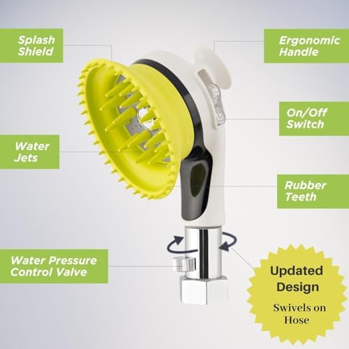 Wondurdog Dog Wash Attachment for Garden Hose, Outdoor Nozzle Sprayer - Image 2